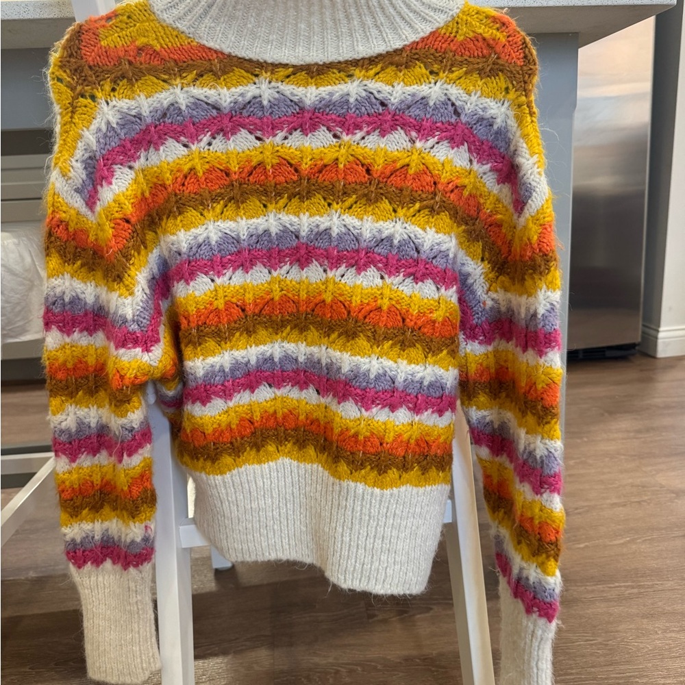 Zara Bright Chunky Knit Sweater
